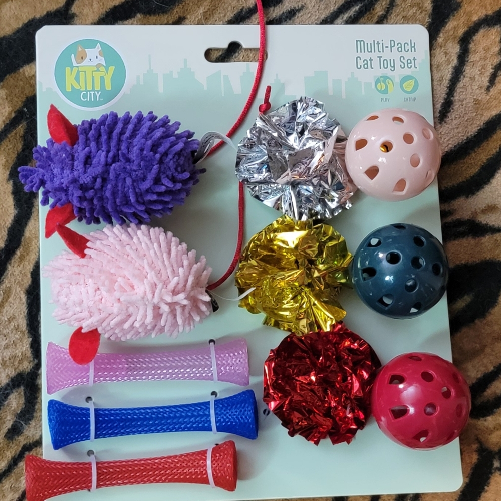 Multi-Pack Cat Toy Set - Colorful